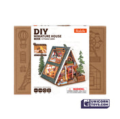 A-Frame Cabin | Robotime DG181 DIY Dollhouse Miniatures Kit