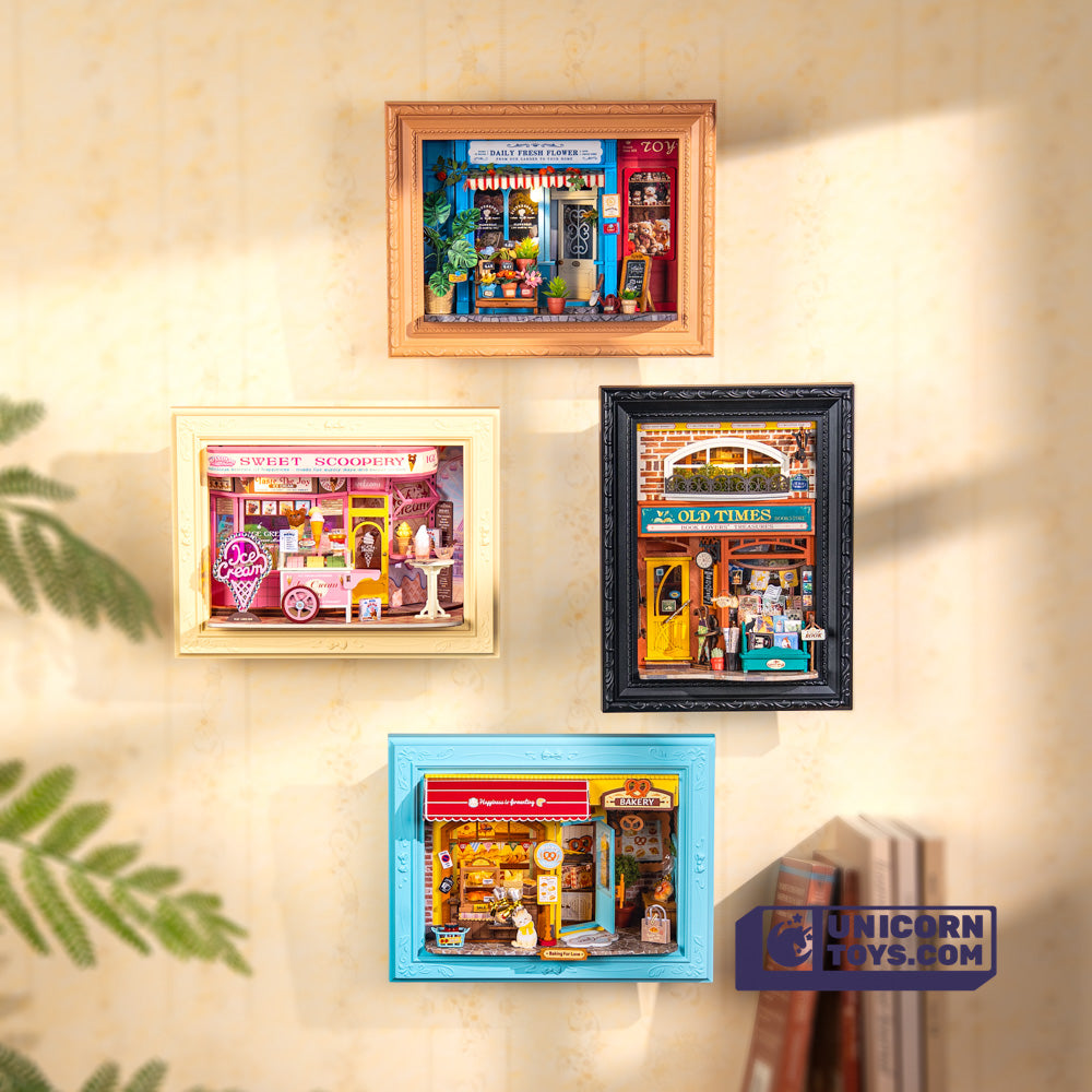 Fluffy Cat Bakery | Rolife Story Frames Series DP001 DIY Miniature House Kit