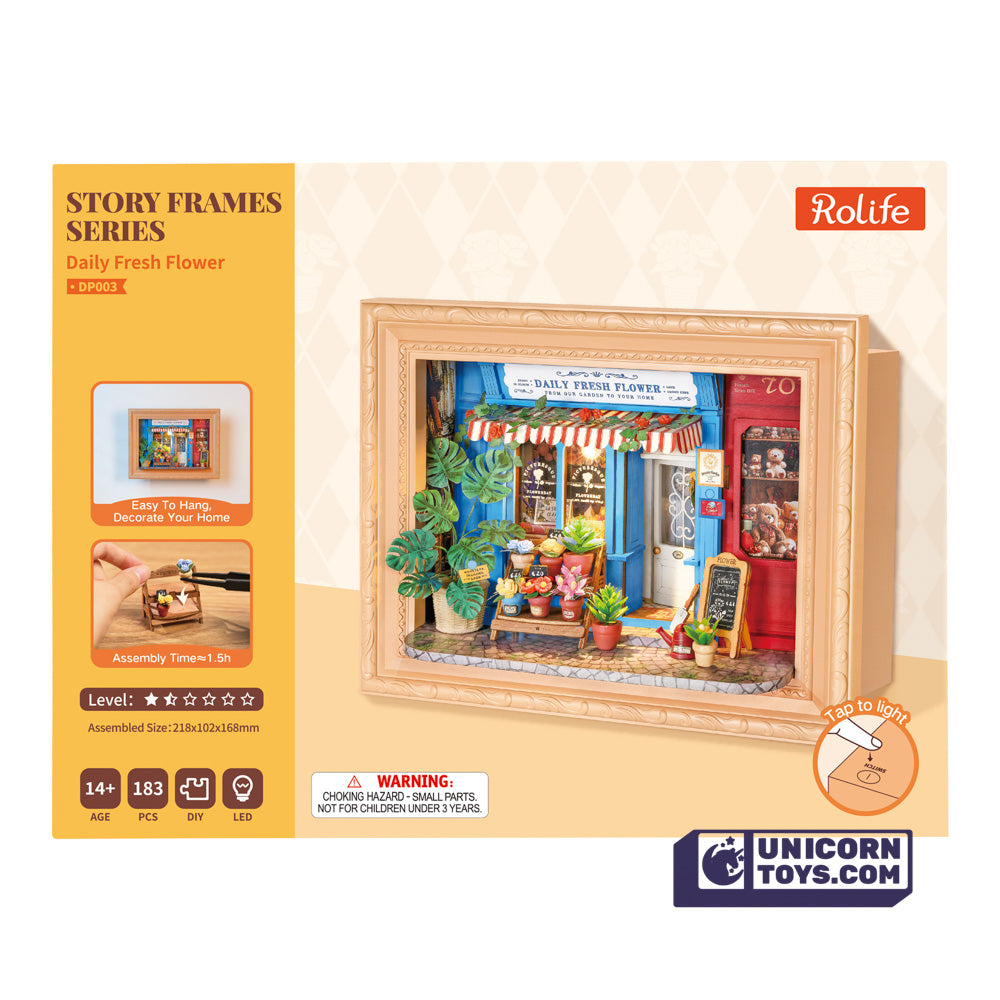 Daily Fresh Flower | Rolife Story Frames Series DP003 DIY Miniature House Kit