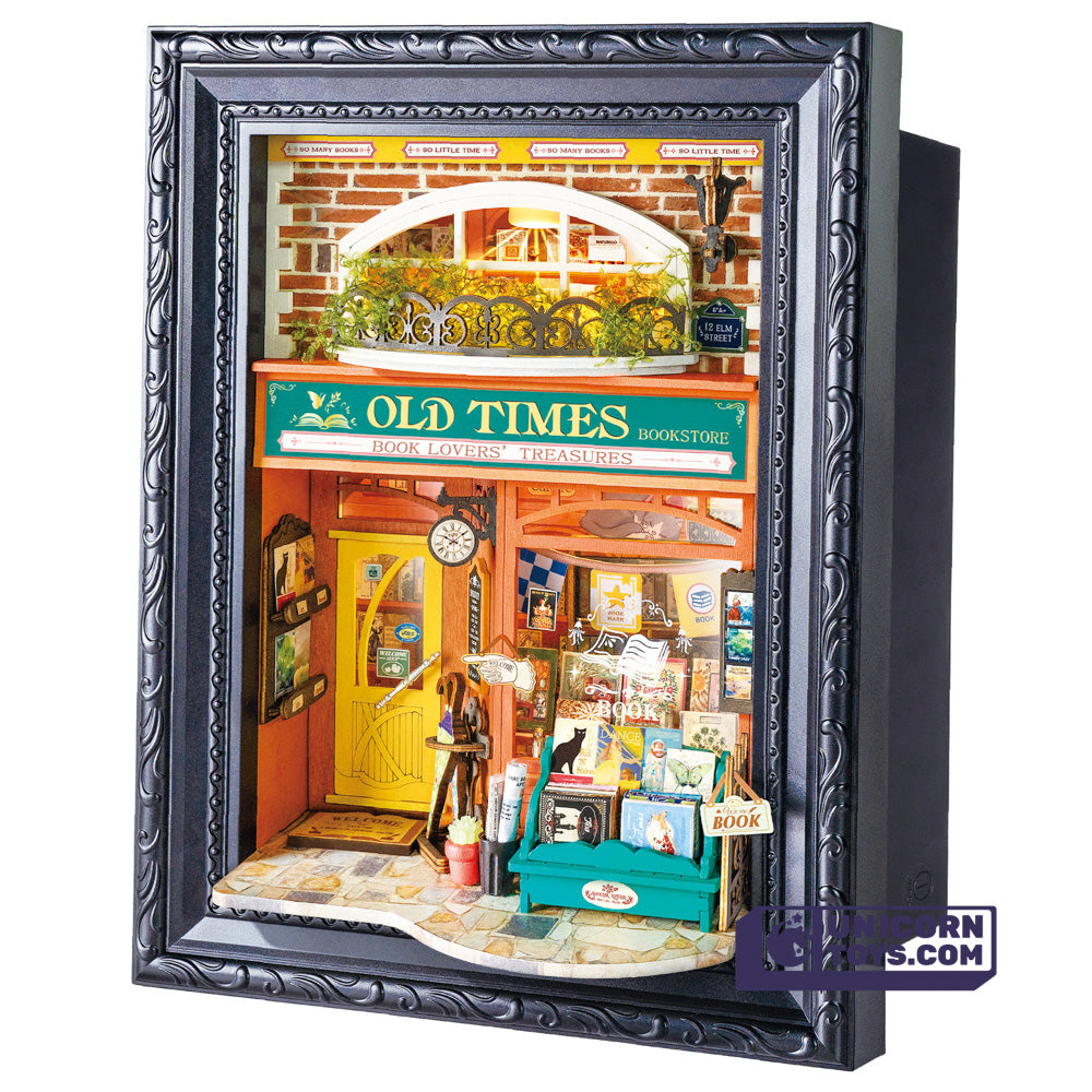 Old Times Bookstore | Rolife Story Frames Series DP004 DIY Miniature House Kit