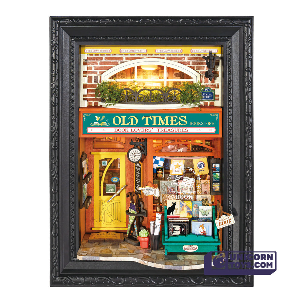 Old Times Bookstore | Rolife Story Frames Series DP004 DIY Miniature House Kit