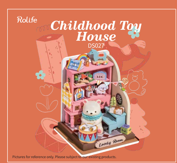 RDS027 -  Childhood Toy House | Robotime DIY Tiny Miniature Dollhouse Manual