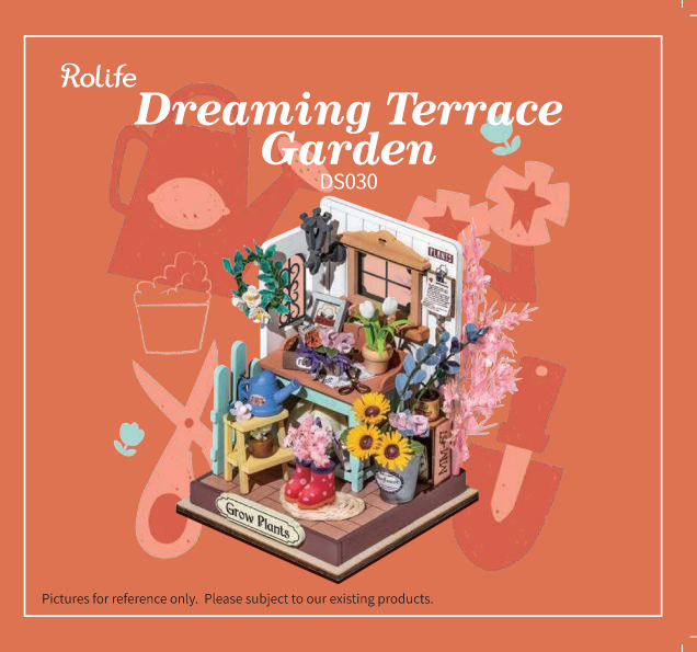 RDS030 - Dreaming Terrace Garden | Robotime DIY Tiny Miniature Dollhouse Manual