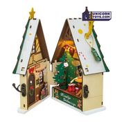 Twinkling Christmas House DIY Miniature House DS036