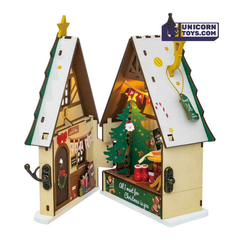 Twinkling Christmas House DIY Miniature House DS036