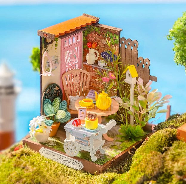 Fancy Tea Yard | Robotime Rolife DS038 DIY Dollhouse Miniatures House