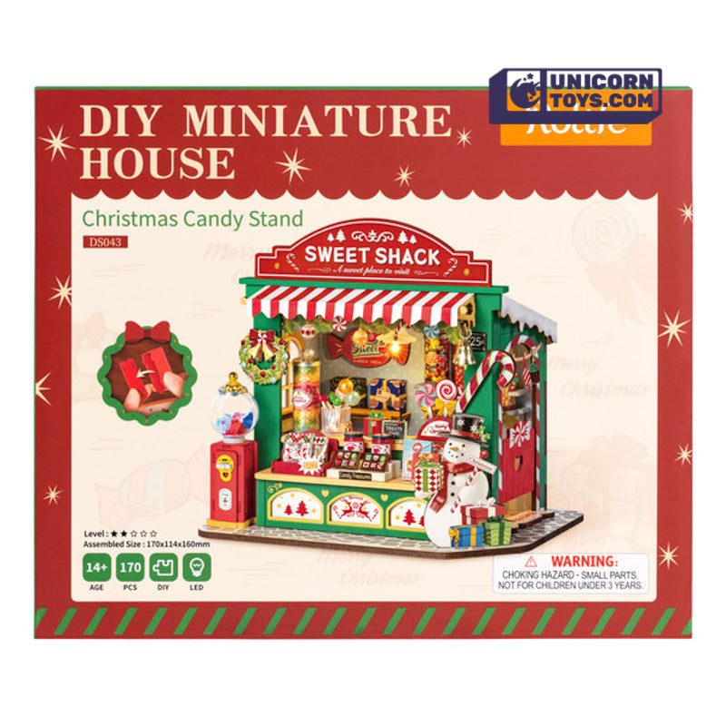Christmas Candy Shop | Robotime Rolife DS043 DIY Dollhouse Miniatures House