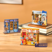 Melody Instrument Shop Mini Store | Robotime DS047 DIY Dollhouse Miniatures Kit