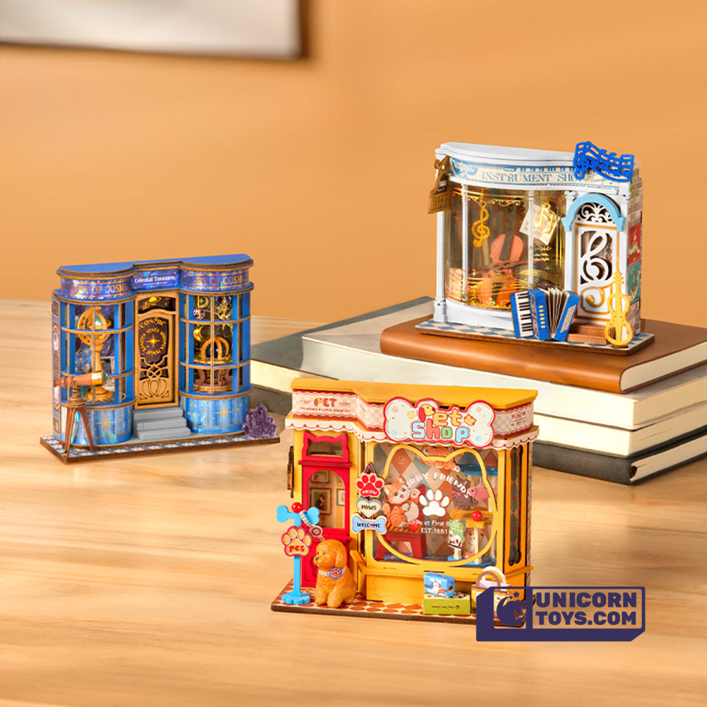 Magic Astronomy Shop Mini Store | Robotime DS048 DIY Dollhouse Miniatures Kit