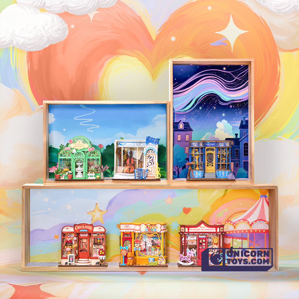 Whimsy Toy Shop Mini Store | Robotime DS044 DIY Dollhouse Miniatures Kit