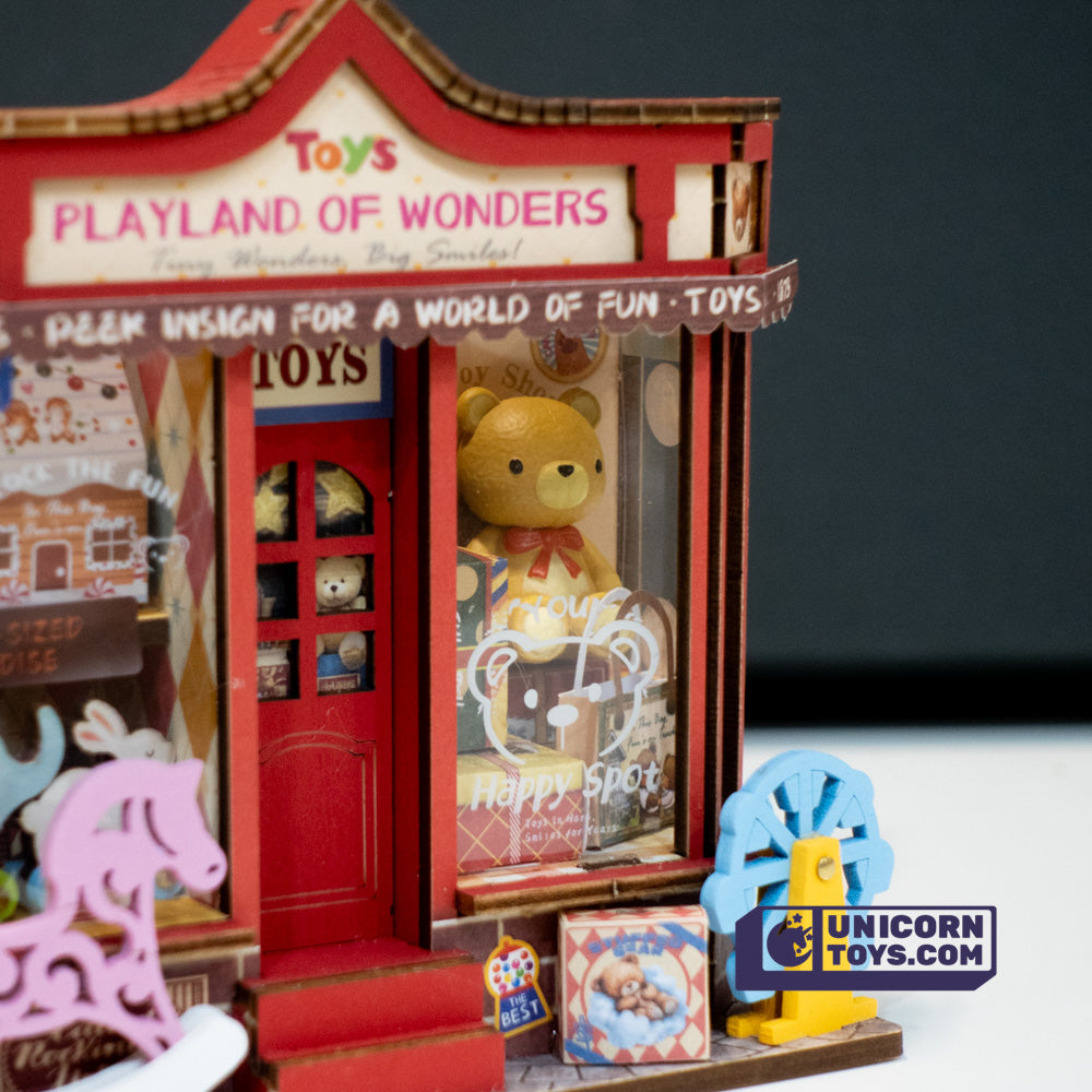 Whimsy Toy Shop Mini Store | Robotime DS044 DIY Dollhouse Miniatures Kit