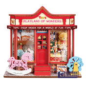 Whimsy Toy Shop Mini Store | Robotime DS044 DIY Dollhouse Miniatures Kit