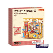 Pawfect Pet Shop Mini Store | Robotime DS045 DIY Dollhouse Miniatures Kit