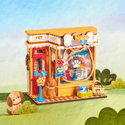Pawfect Pet Shop Mini Store | Robotime DS045 DIY Dollhouse Miniatures Kit