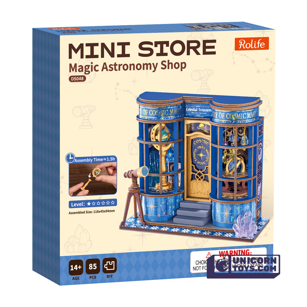 Magic Astronomy Shop Mini Store | Robotime DS048 DIY Dollhouse Miniatures Kit