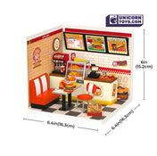 Yum Yum Burgers | Rolife Super Creator DW010 DIY Stackable Dollhouse Miniatures Kit