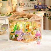 Blooming Tea Garden | Rolife Super Creator DW013 DIY Stackable Dollhouse Miniatures Kit