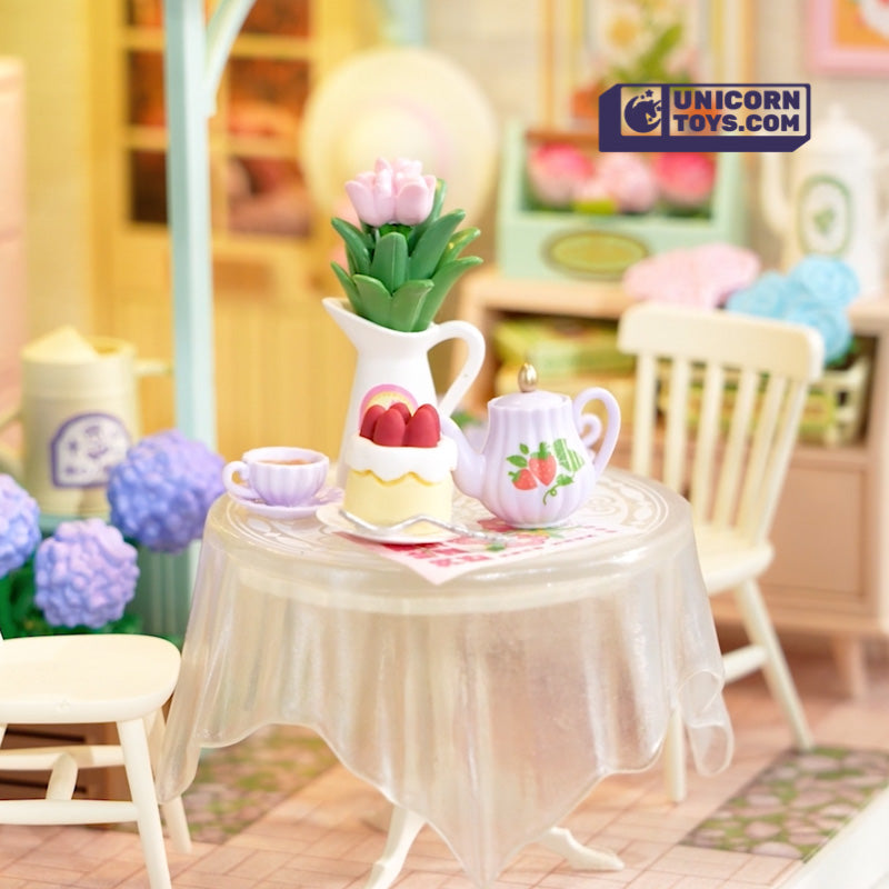 Blooming Tea Garden | Rolife Super Creator DW013 DIY Stackable Dollhouse Miniatures Kit