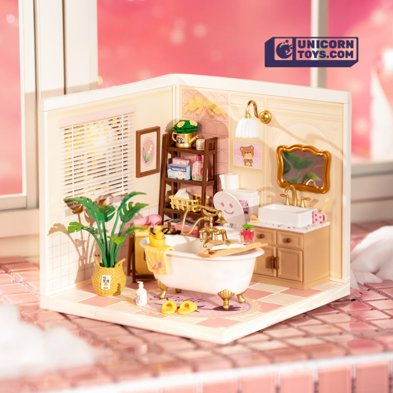 Pop Bubble Bathroom | Rolife Super Creator DW014 DIY Stackable Dollhouse Miniatures Kit
