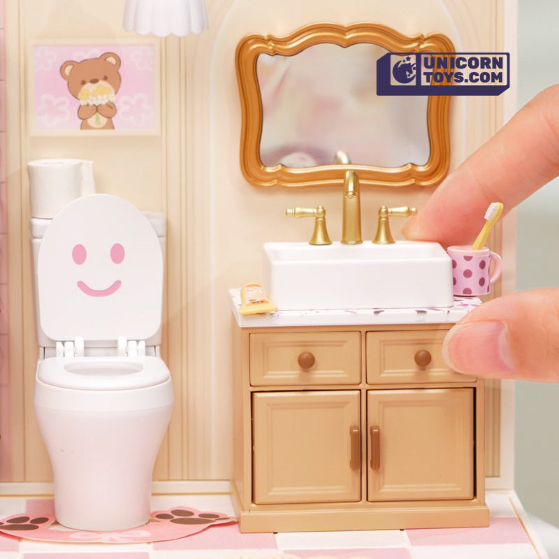 Pop Bubble Bathroom | Rolife Super Creator DW014 DIY Stackable Dollhouse Miniatures Kit