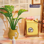 Pop Bubble Bathroom | Rolife Super Creator DW014 DIY Stackable Dollhouse Miniatures Kit