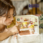 Warm Dining Room | Rolife Super Creator DW015 DIY Stackable Dollhouse Miniatures Kit