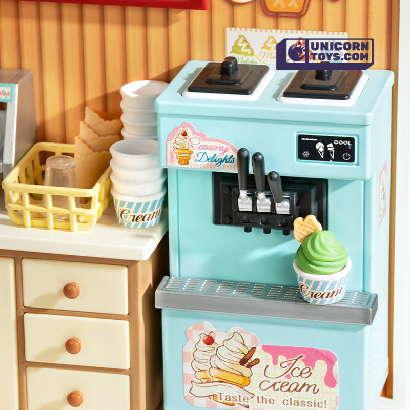 Flavorful Ice Cream | Rolife Super Creator DW018 DIY Stackable Dollhouse Miniatures Kit