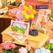Fresh Flower Shop | Rolife Super Creator DW017 DIY Stackable Dollhouse Miniatures Kit