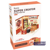 Panda Hot Pot | Rolife Super Creator DW020 DIY Stackable Dollhouse Miniatures Kit