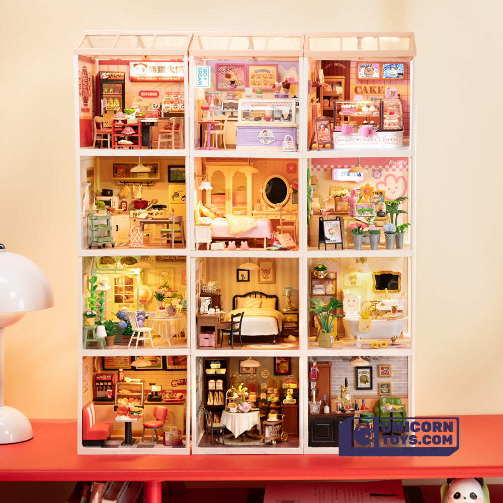 Panda Hot Pot | Rolife Super Creator DW020 DIY Stackable Dollhouse Miniatures Kit