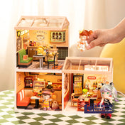 Hong Kong Bites Cafe | Rolife Super Creator DW021 DIY Stackable Dollhouse Miniatures Kit