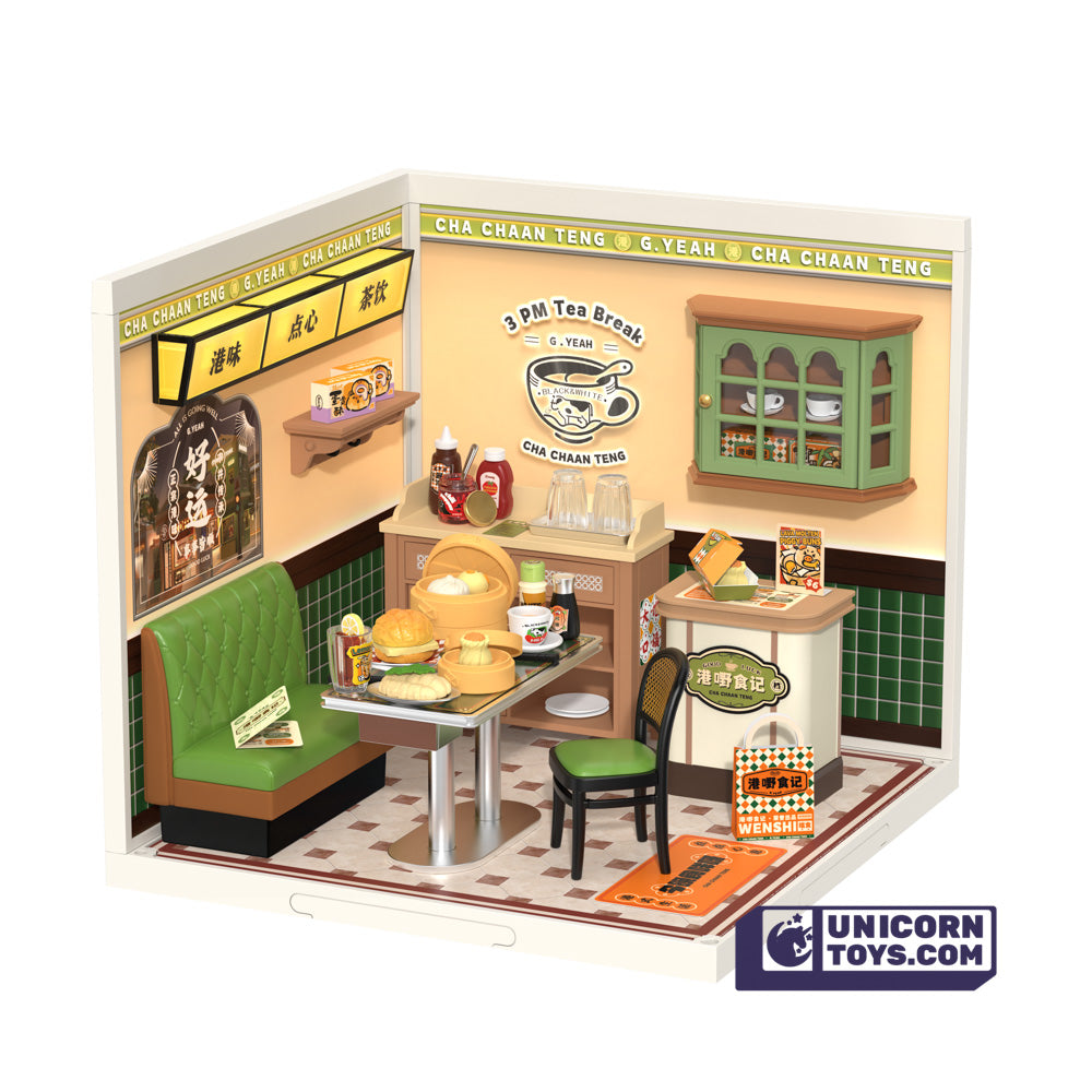 Hong Kong Bites Cafe | Rolife Super Creator DW021 DIY Stackable Dollhouse Miniatures Kit