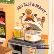 Night Out Food Stall | Rolife Super Creator DW022 DIY Stackable Dollhouse Miniatures Kit