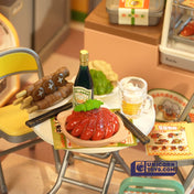 Night Out Food Stall | Rolife Super Creator DW022 DIY Stackable Dollhouse Miniatures Kit