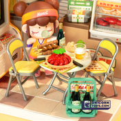 Night Out Food Stall | Rolife Super Creator DW022 DIY Stackable Dollhouse Miniatures Kit