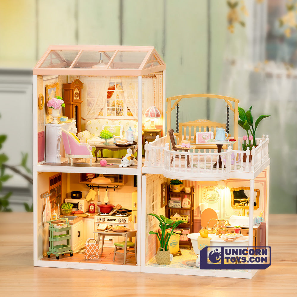 Holiday Tea Time | Rolife Super Creator DW023 DIY Stackable Dollhouse Miniatures Kit