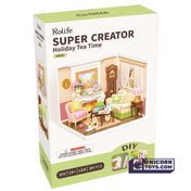 Holiday Tea Time | Rolife Super Creator DW023 DIY Stackable Dollhouse Miniatures Kit