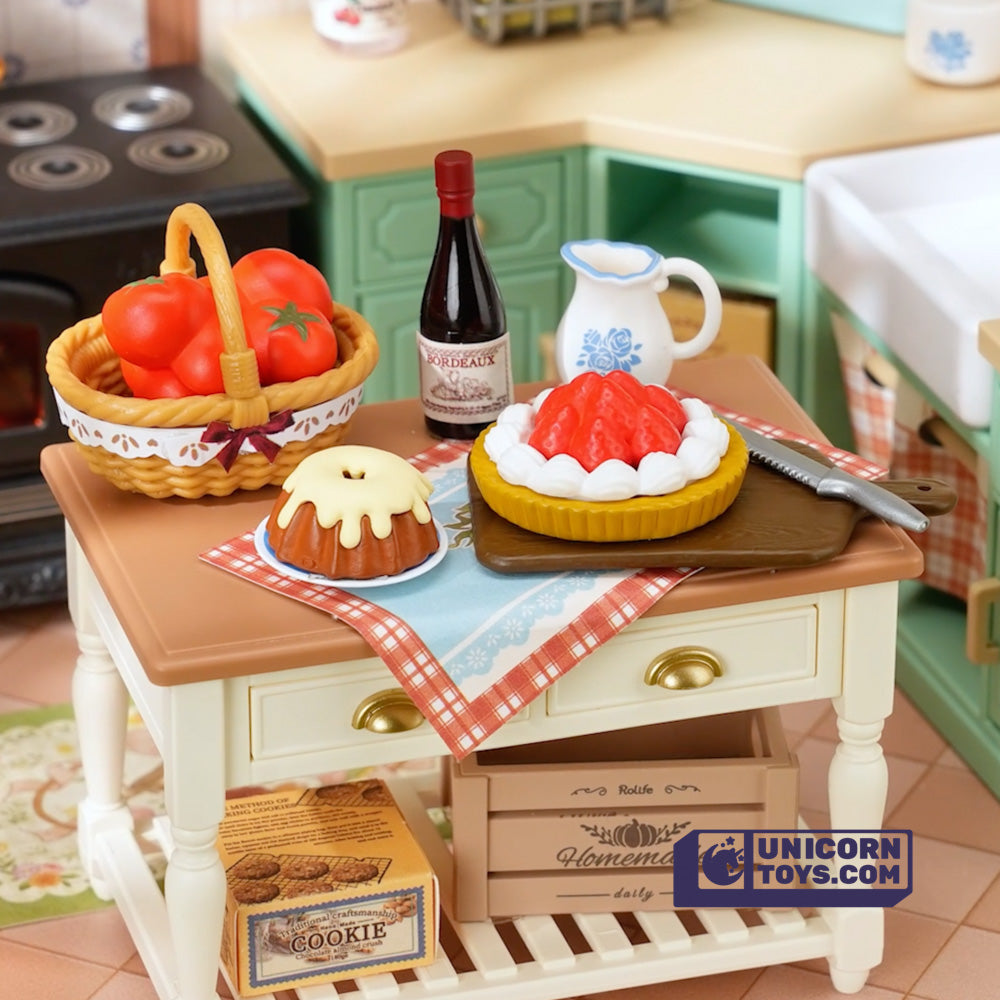 Farmhouse Kitchen | Rolife Super Creator DW024 DIY Stackable Dollhouse Miniatures Kit