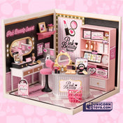 Pink Beauty Secret | Rolife Super Creator DW026 DIY Stackable Dollhouse Miniatures Kit