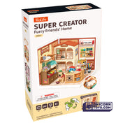 Furry Friends' Home | Rolife Super Creator DW027 DIY Stackable Dollhouse Miniatures Kit
