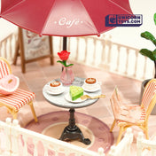 Chic Café Terrace | Rolife Super Creator DWP09 DIY Stackable Dollhouse Miniatures Kit