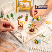 Sunny Break Terrace | Rolife Super Creator DWP08 DIY Stackable Dollhouse Miniatures Kit