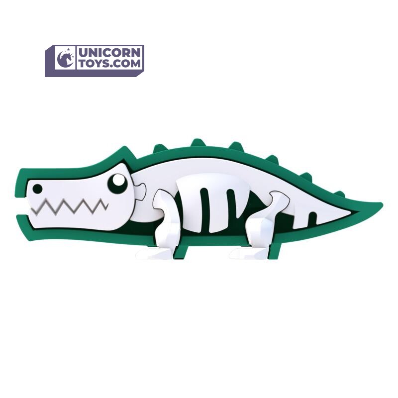 Crocodile | Halftoys Magnetic 3D Jigsaw Puzzle Animal Educational Toy for Age 3+