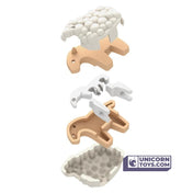 Sheep | Halftoys Magnetic 3D Jigsaw Puzzle Animal Educational Toy for Age 3+