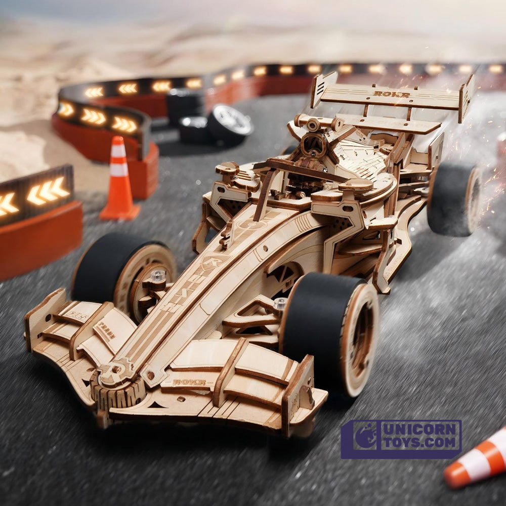 F1 racing car | ROKR 3D Mechanical Gear Puzzle Kit LK505