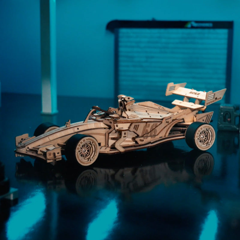 F1 racing car | ROKR 3D Mechanical Gear Puzzle Kit LK505