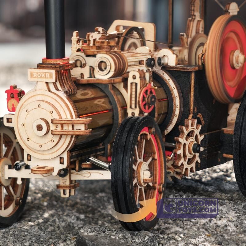 Steam Engine | Robotime ROKR LKA01 Mechanical Gears Puzzle Kit