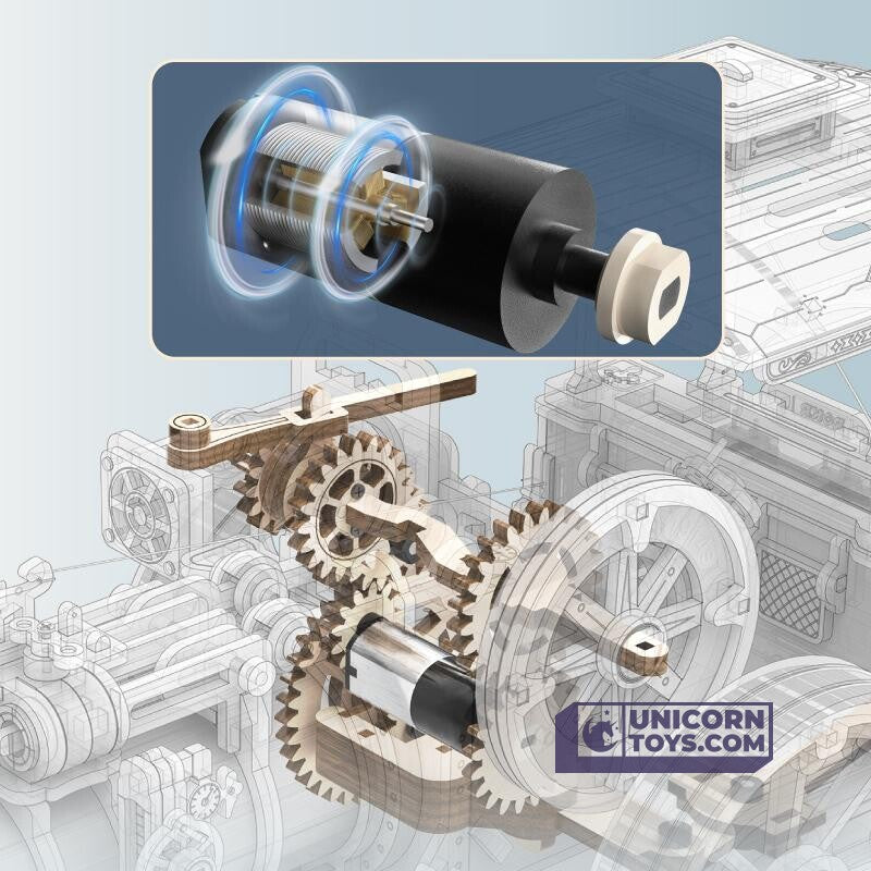 Steam Engine | Robotime ROKR LKA01 Mechanical Gears Puzzle Kit