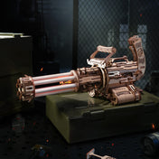 Rotating-Barrel Machine Gun | ROKR 3D Mechanical Gear Puzzel Kit LQA01