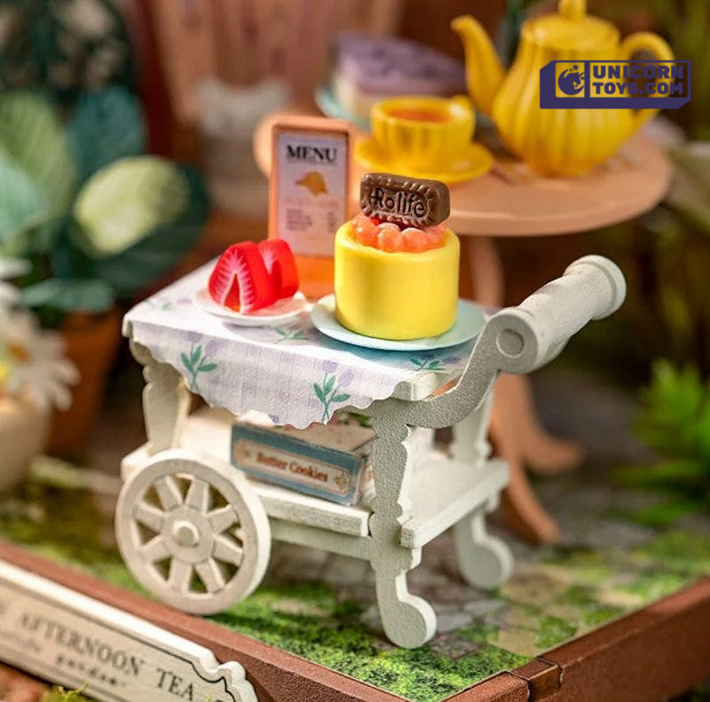 Fancy Tea Yard | Robotime Rolife DS038 DIY Dollhouse Miniatures House